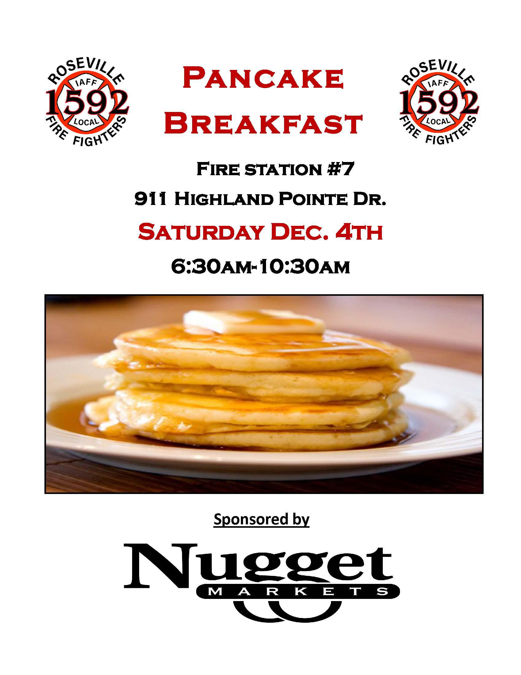 More information about "Roseville Firefighters's Pancake Breakfast"