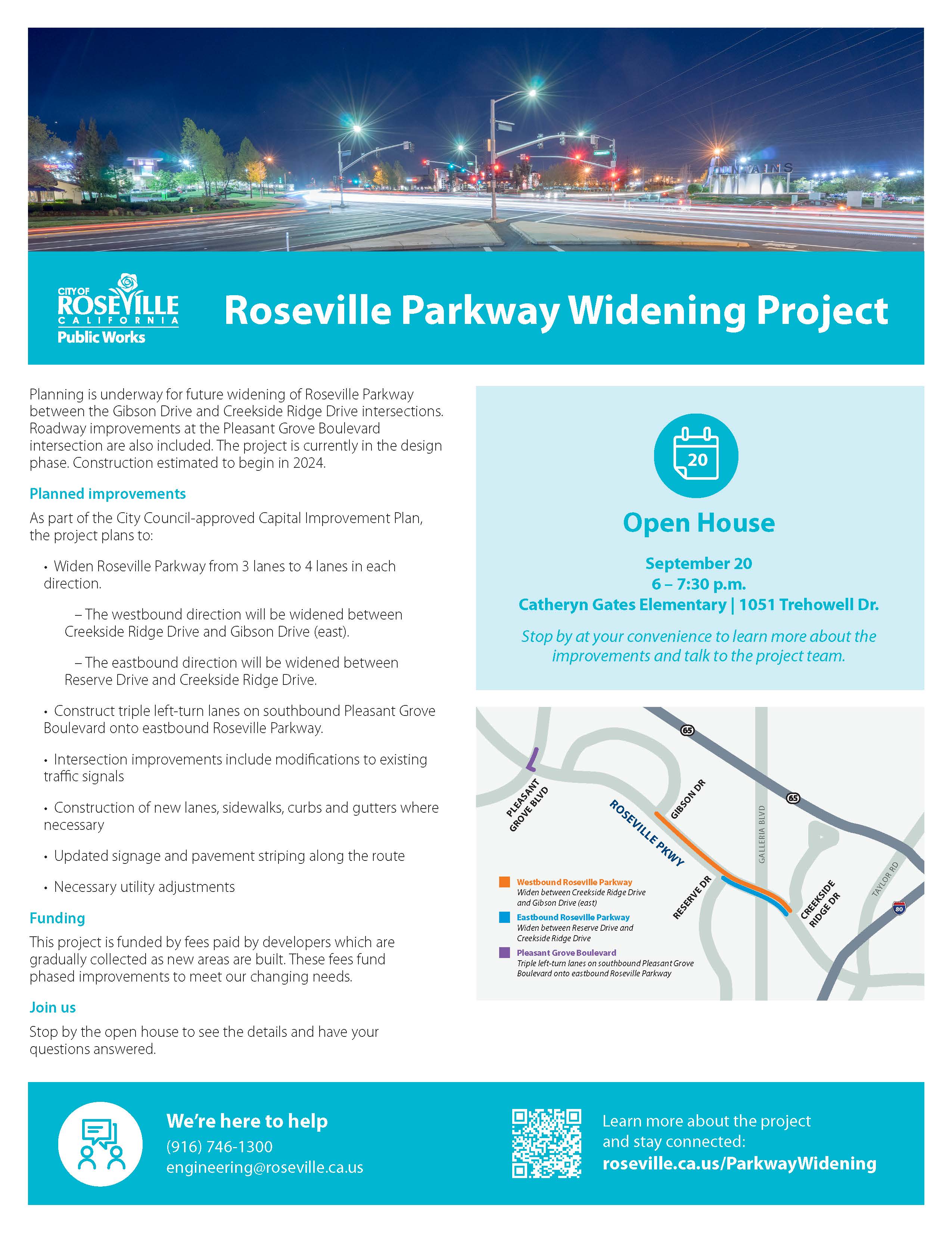 More information about "Roseville Parkway Widening Project"