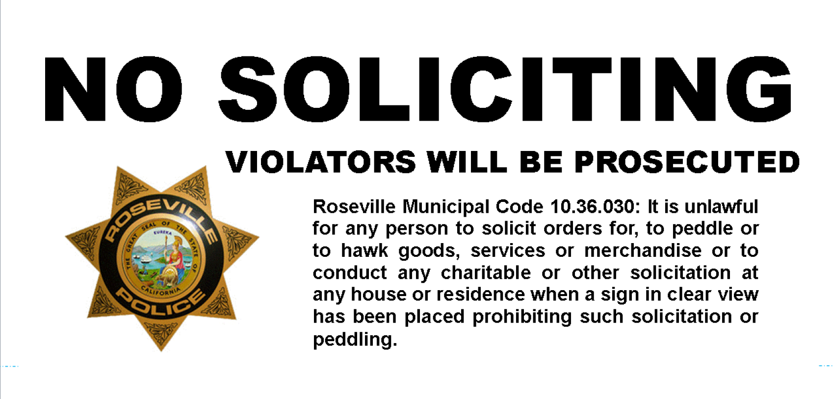 More information about "Need a "NO SOLICITING" Sign?  Download and print from here..."